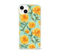 Yellow Flowers Marigolds Cell Phone Basic Cases TPU Soft Cover Shockproof Slim Phone Case Compatible with iPhone 15/15 Plus/15 Pro/15 Pro Max