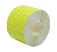 Yellow Fluorescent Reflective Tape, 5CM x 10M Reflector Strip, Glow in Dark Tape Outdoor Waterproof Reflective Tape, Safety Warning for Trailer Vehicle Bike Helmet Boat Safety Warning Applications