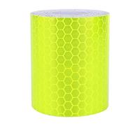 Yellow Fluorescent Reflective Tape, High Intensity Outdoor Waterproof Self-Adhesive Safety Reflective Stickers 5cm×300cm Reflector Tape Visibility Warning Tape Roll for Car Truck Tailer