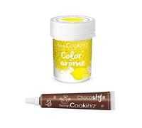 Yellow Food dye Lemon Flavor 10 g + Edible Chocolate Pen