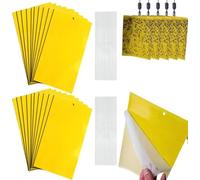 Yellow for Insects, 40 Pieces Sticky Traps 10 cm x 20 cm Flies, Insect Trap for White Flies, Fruit Flies, Aphids, Leaf Miners, Buzzers