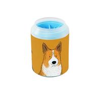 Yellow forests All Is Well Portable Pet Foot Cleaner Soft Silicone Bristles Feet Bathing Brush Gently Cleans Paws After Walks