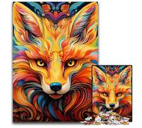 Yellow Fox 1000 Pieces Puzzle Gifts Impossible Jigsaw Puzzles for Adults Challenging Brain Teaser for Teenagers, Family Fun Interactive Game 26X38CM/10.23x14.96inch