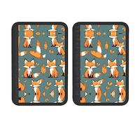 Yellow fox Car Seat Belt Pads Cover, Soft Comfort Helps Protect You Neck and Shoulder from The Seat Belt (2-Pack)