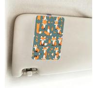 Yellow fox Car Visor Photo Frame Acrylic