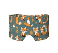 Yellow Fox Double-Sided Printed Eye mask, Soft and Light-Blocking, Suitable for Travel and Home