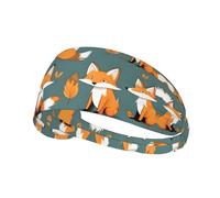 Yellow fox Elastic Exercise Headband - Sweat-Wicking Sport Throw for Women