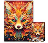 Yellow Fox Jigsaw Puzzles for Adults 1000 Piece Wooden Jigsaw Puzzles for Adults for Teenagers, Couples, And Friends for Birthdays, Christmas 50x75CM/19.68x29.52inch