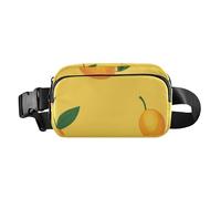 Yellow Fresh Fruit Trendy Fanny Waist Pack for Women Men Teenagers Waterproof Zipper Fanny Pack Sling Bag with Adjustable Strap for Travel Gym Work, Yellow Fresh Fruit, One Size