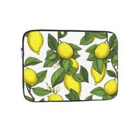 Yellow Fresh Lemons Laptop Sleeve for Women Men, 15 Inch Waterproof Laptop Bag Lightweight Notebook Computer Cover Bag