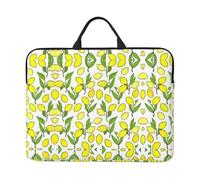 Yellow Fresh Lemons Print Laptop Sleeve Case14in Computer Cases for Pad Tablet, Briefcase Bag