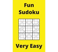 Yellow Fun Sudoku Book, 9x9 Puzzles, 150 Pages, 5x8, Very Easy