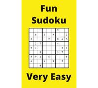 Yellow Fun Sudoku Book, 9x9 Puzzles 250 Pages, 5x8, Very Easy