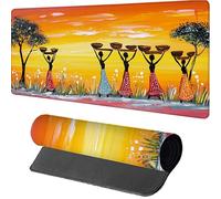 Yellow Gaming Mouse Mat 800x400x3mm, Mouse Pad Large Woman, Desk Mat with Stitched Edge, Mousepad with Non-Slip Rubber Base, Office Accessories, Keyboard Pad, for Gifts, PC, Gaming, Desk Office K-7820