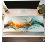 Yellow Gaming Mouse Mat Abstract Large Mouse Pad 800x400x3mm XXL Mousepad Desk Mat Improved Precision and Speed Rubber Base for Stable Grip on Smooth Surfaces Table Pad PjY4711 M-C