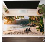 Yellow Gaming Mouse Mat Beach Large Mouse Pad 600x300x3 mm XXL Mousepad Desk Mat Improved Precision and Speed Rubber Base for Stable Grip on Smooth Surfaces Table Pad PjY7647 U-M