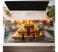 Yellow Gaming Mouse Mat Gold Large Mouse Pad 800x300x3 mm XXL Mousepad Desk Mat Improved Precision and Speed Rubber Base for Stable Grip on Smooth Surfaces Table Pad PjY7215 2-9