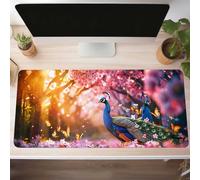 Yellow Gaming Mouse Mat Landscape Large Mouse Pad 100 x 40cm XXL Mousepad Desk Mat Improved Precision and Speed Rubber Base for Stable Grip on Smooth Surfaces Table Pad PjY663 K-7
