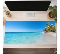 Yellow Gaming Mouse Mat Ocean Large Mouse Pad 800x400x3mm XXL Mousepad Desk Mat Improved Precision and Speed Rubber Base for Stable Grip on Smooth Surfaces Table Pad PjY1045 M-3