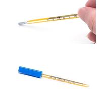 Yellow Glass Oral Armpit Adult Children Temperature Measurement 2ml Digital Thermometer (Gold, 11.5cm)