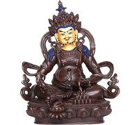 Yellow God Of Wealth Buddha Statue,Pure Copper Buddha Decoration,Tantric Worship Ornaments,14cm*12cm*21.5cm