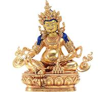 Yellow God Of Wealth Buddha Statue,Tantra Zangbala Worship,Lucky Buddha Decoration,20cm*11cm*21cm