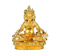 Yellow God of Wealth Buddha Statue Tantric 5-Inch Tibetan Bala Figurine Buddhism Zen Fengshui Sculpture Car Home Decoration Ornament Items Accessories