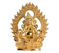 Yellow God Of Wealth Buddha Statue,Tibetan Home Worship,Tantric Fortuna Statue Decoration,17cm*10cm*21cm