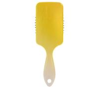 Yellow Gradient Modern Art friendly scalp massager hair growthed wet dry brush for short hair with Ergonomic handle cepillo para peinar