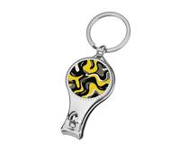 Yellow Gray Black Organic Curves Fluid Shapes Nail Clippers Toenail Clipper Cutters Professional Nail Trimmer Nail Cuticle Cutter for Women Men