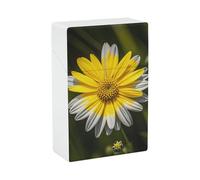 Yellow Gray Flower Cigarette Case Portable Novelty Cigarette Packing Box Crush Proof Waterproof Cigarette Box Novelty Gifts for Friend