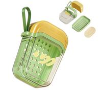 Yellow-Green Portable Soap Case Travel Essential - Leak-Proof Hanging Soap Container for Bar Soap, Shower Soap, Facial Soap, Lightweight & Durable