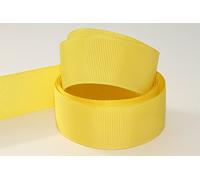 Yellow Grosgrain Ribbon 38mm Choose Colours (5 Meters) Double Sided for Gifts Wrap Sewing Party Decorations Events Dress Wedding Christmas Crafts Bows Car Floral Balloons DIY Bouquets, Cake More