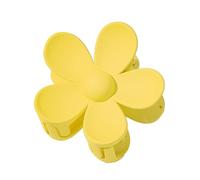 Yellow Hair Claw Clips Flower Shaped Plastic Jaw Clips Anti-scratch Smell-less Useful Hold Tightly Light Hair Accessories for Beauty and Personal Hair Care Women and Girls for Gift