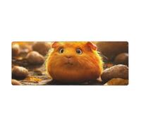 Yellow-Haired Mole Mouse Pad In Big Extended Non-Slip Rubber Base Mousepad With Stitched Edges Gaming Pc Desktop Large Mouse Pad 11.8x31.5