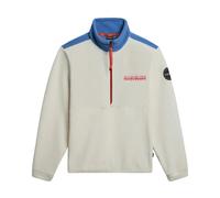 Yellow Half Zip Fleece Anderby - male - Napapijri - Fleece Jackets - White - XL - Sport XL