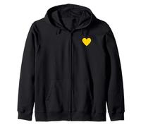 Yellow Harmony | Minimal Visual Concept Zip Hoodie