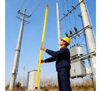 Yellow Height Measuring Stick, Electrician Safety Insulation Tower Ruler, Non-Conductive Truck Height Measurement Retractable Pole with Carrying Bag(1 Pack,18m/59ft)