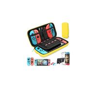 (Yellow) HEYSTOP Switch Carrying Bag for Nintendo Switch Case with 9 in 1 Nintendo Switch Accessories Kit and 6 Pcs Thumb Grip
