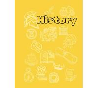 Yellow History Lined Notebook: Great for school or self study