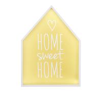 Yellow Home Sweet Home LED Light Box, Wall Mountable Kids Night Light, Ambient House-Shaped Decorative Light Premier Housewares Yellow One Size