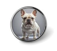 Yellow Honey Lapel Pin Fashion Brooch Pin Cute Button Badges Round Button Pins Enamel Pins Metal Pinback for Hat Shirt Clothing Bags Decoration, french bulldog, Circular