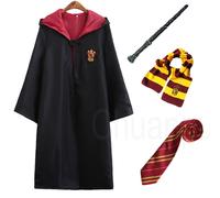 (yellow(hufflepuff), S) 4pcs/set Harry Potter Costume For Kids Adult