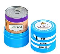 Yellow Hydrant The Original Canned Dog Food Storage Container Patent Pending Reusable Airtight Can Cover Pet Food Sealer - Keeps Dog Food Can Fresh in the Fridge, Eliminates Odor, Easy to Use