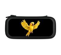 Yellow Indian Ringneck Parrot Bird Carry Case for Switch Carrying Cover Storage Bag Protective Accessories Travel Black-Style