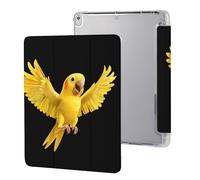 Yellow Indian Ringneck Parrot Bird Case Compatible for IPAD Pro (10.5in) /IPAD Air3(10.5in) Tablet Cases Protective Stand Cover