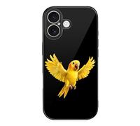 Yellow Indian Ringneck Parrot Bird Compatible with iPhone 17 Case Slim Phone Cases Phone Cover Protective Cute Design