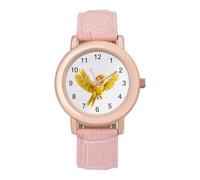 Yellow Indian Ringneck Parrot Bird Womens Watch Digital Wrist Watches Casual Business Wristwatch Ladies
