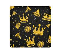 Yellow Ink Dollars Camera Wrap Cloth, Squares Magic Self-Adhesive Cloth for Lens Camera Anti-Scratch Lens Protector Makeup Wrap Cloth Bag 21.7" x 21.7"