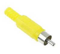 Yellow Insulated RCA Phono Plug (Pack of 5)